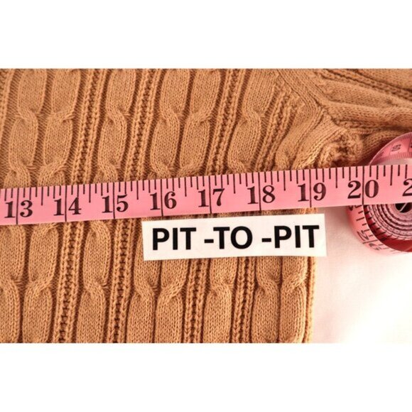 St. Johns Bay Women's V-Neck‎ Cable Knit Sweater Size Large - Picture 8 of 12